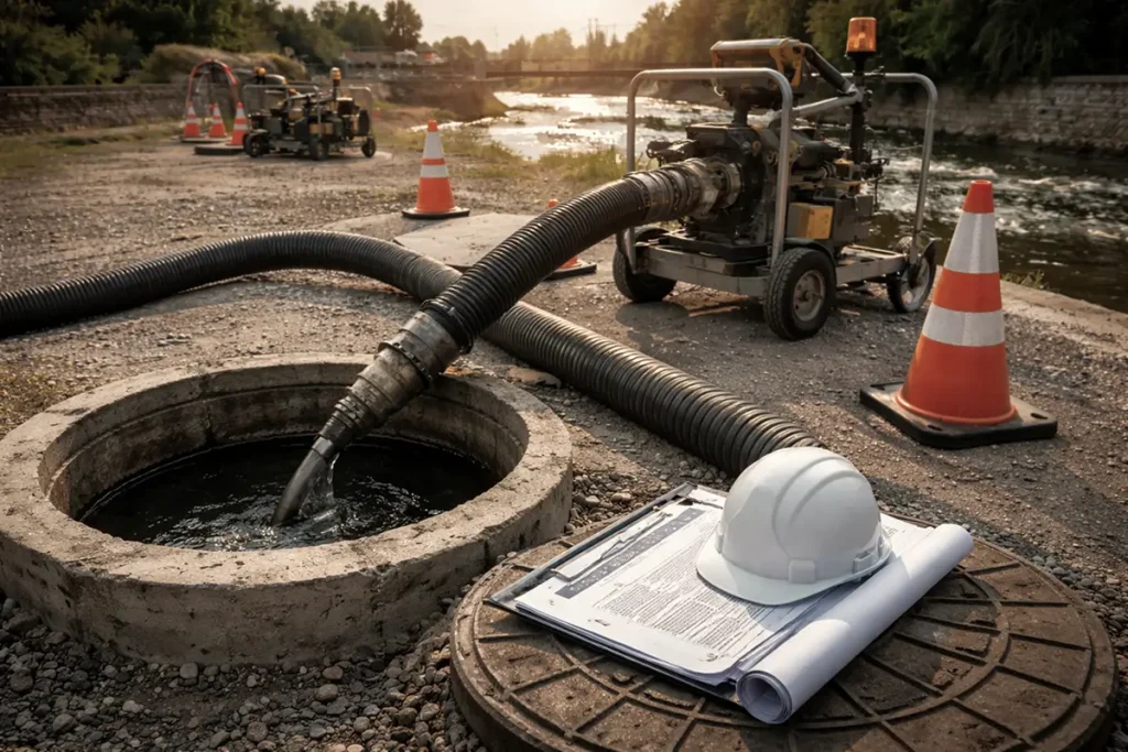 Sewer overflow management infrastructure supporting regulated wastewater flow control