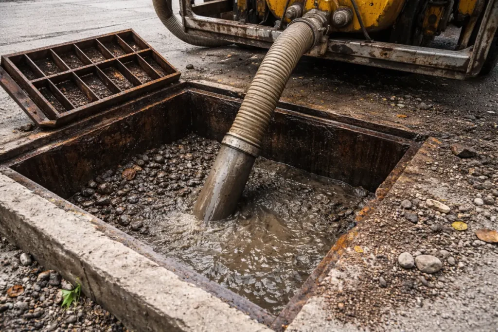 Stormwater system cleaning guide