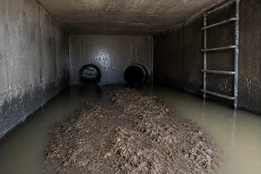 stormwater tank sediment buildup