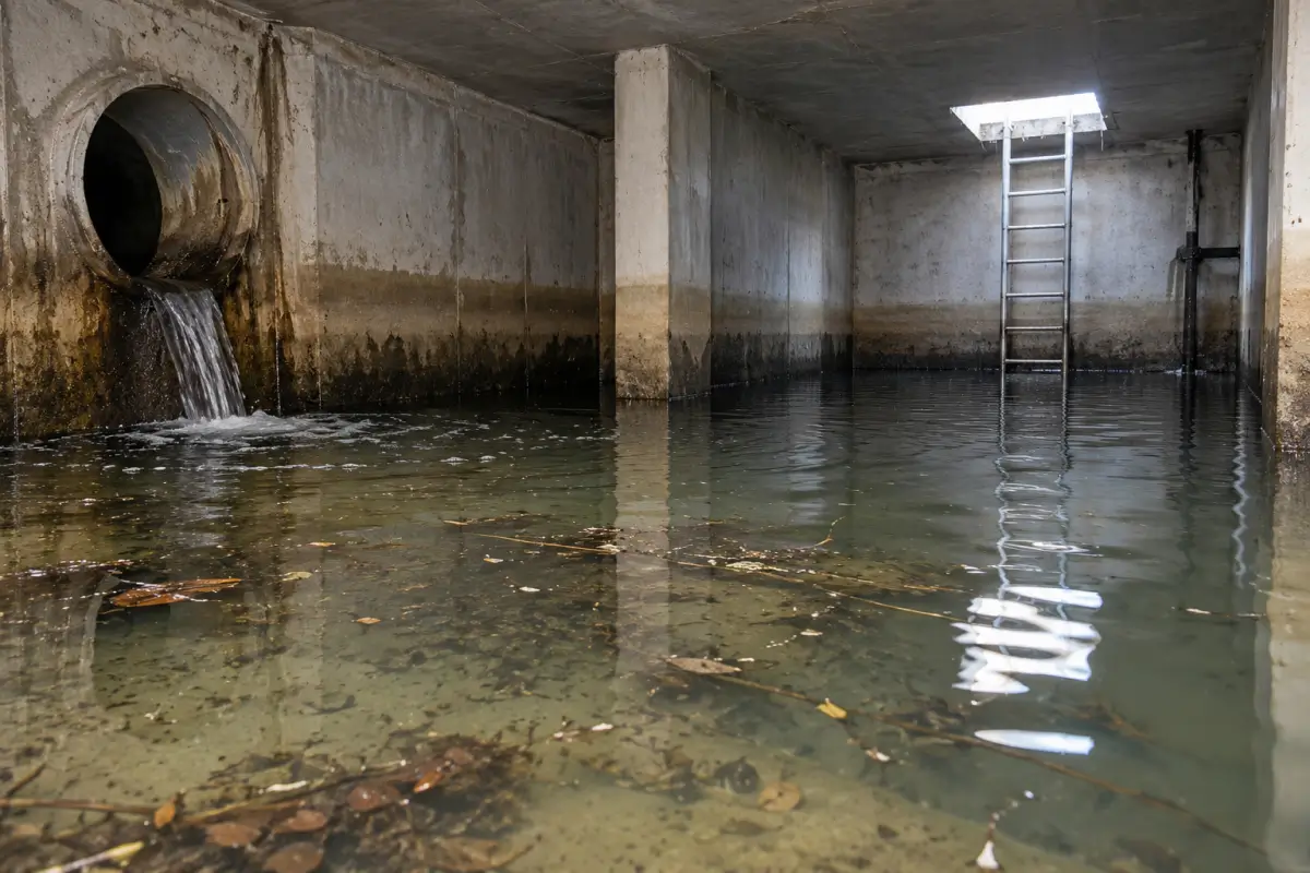 Stormwater Detention Tank Inspection