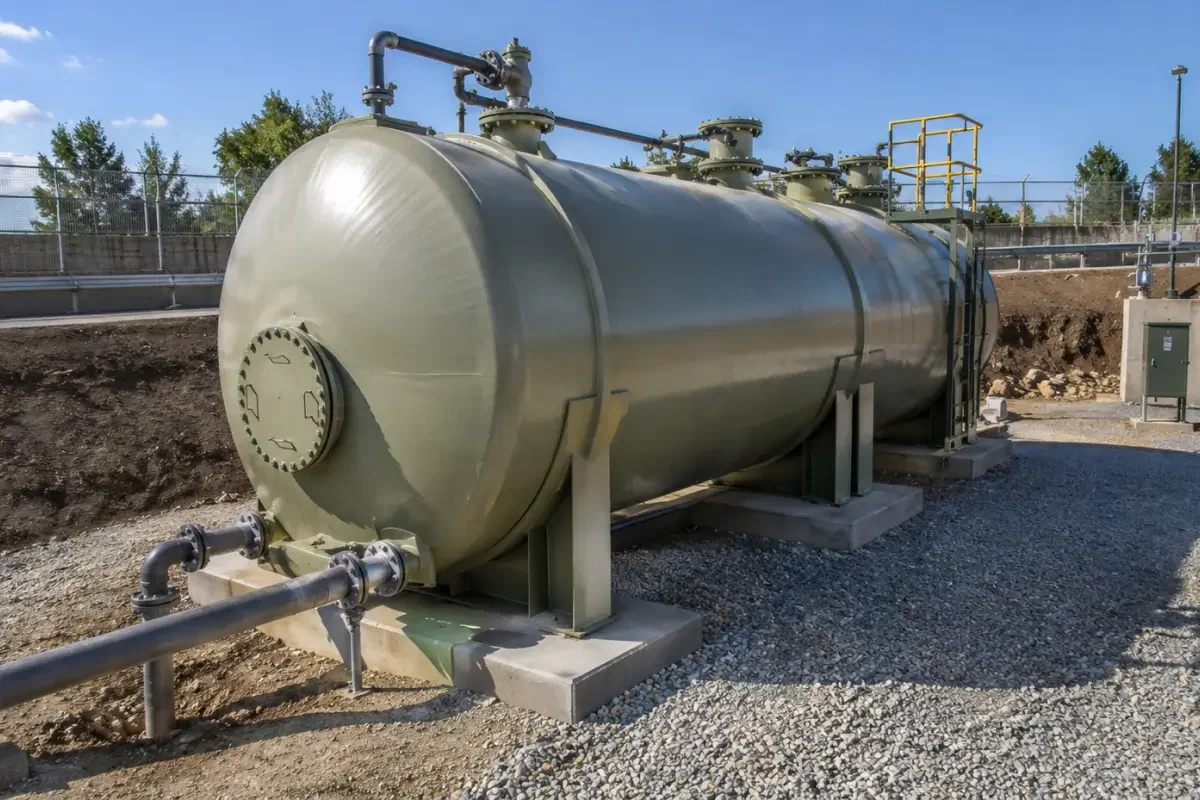 emergency sewer tank containment system